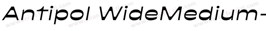 Antipol WideMedium字体转换